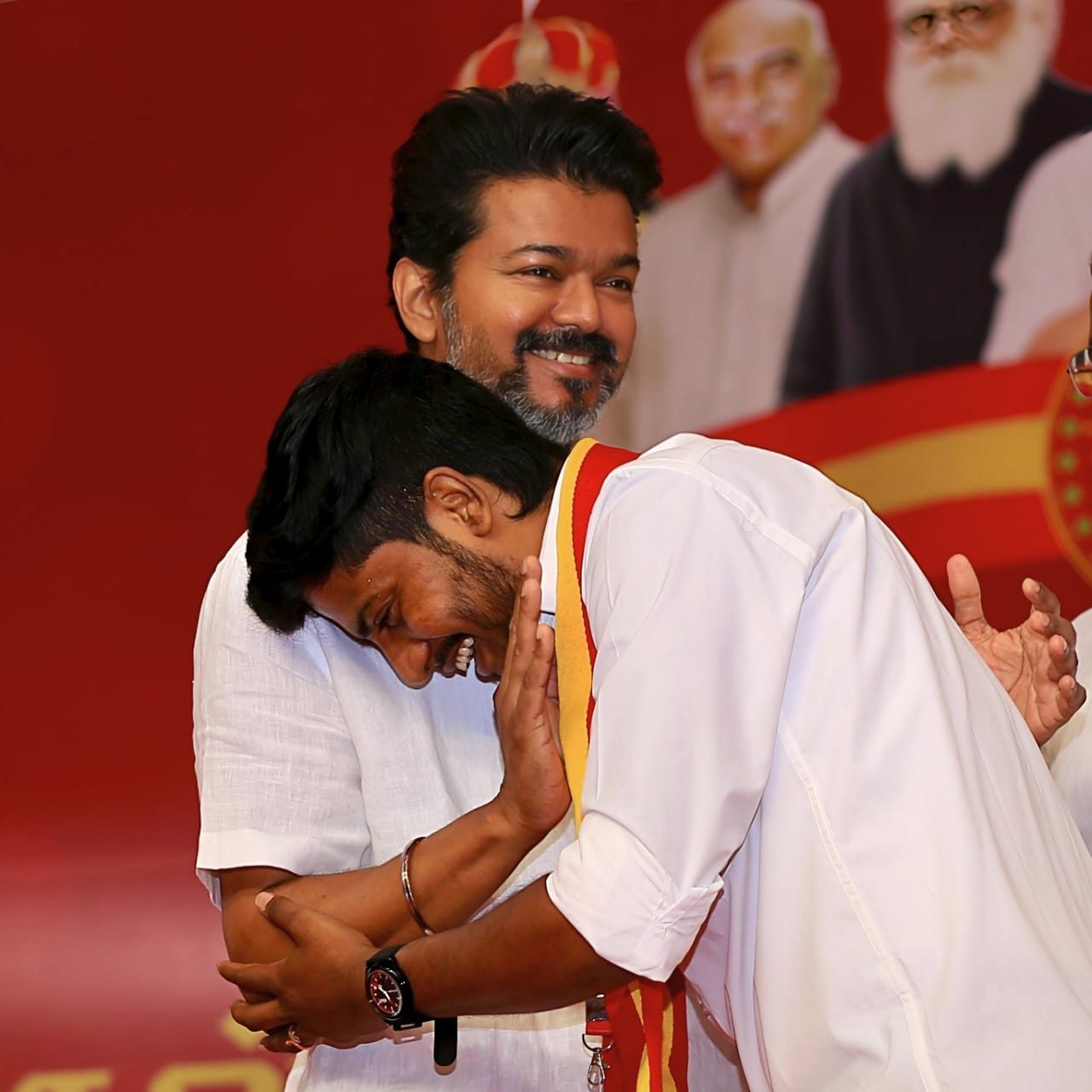 A moment of affection with CM Vijay